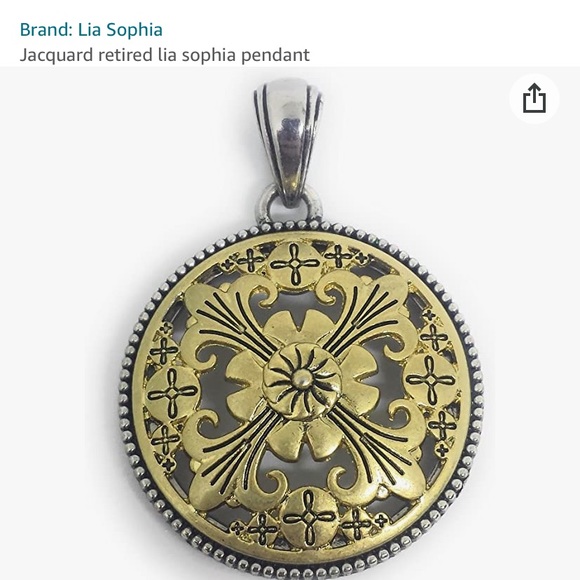 LIA SOPHIA Jaquard Pendant 🟡🟤 - Picture 11 of 14